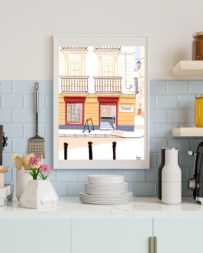 Lámina Confitería Pópulo - Cádiz