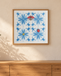 Lámina cuadrada azulejos mariquitas