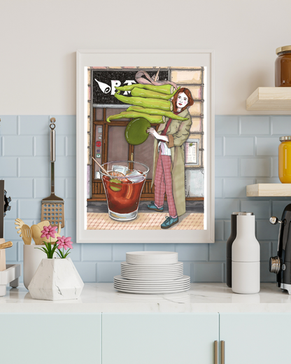 Lámina A4 Gilda y vermut