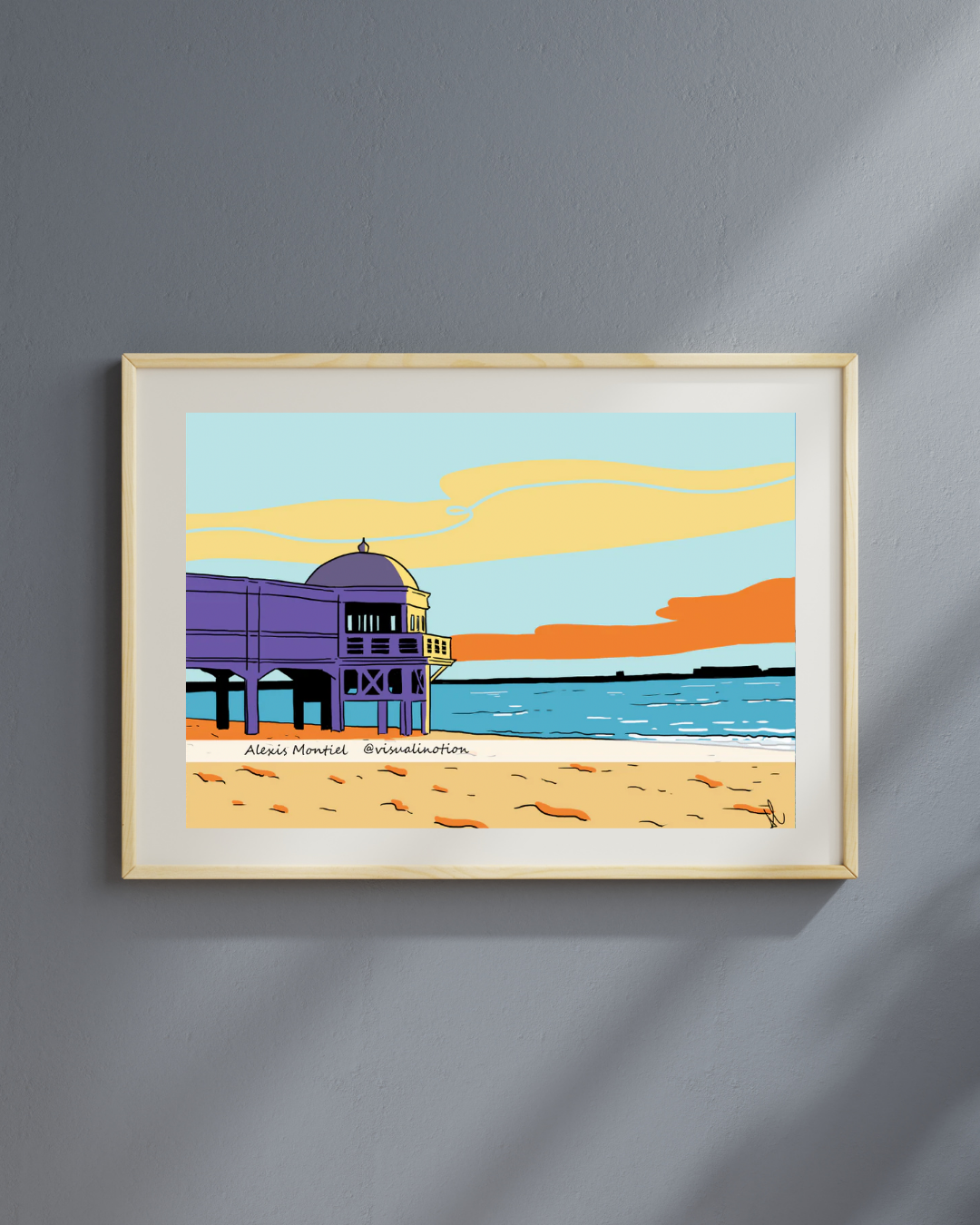 Lámina La Caleta Cádiz