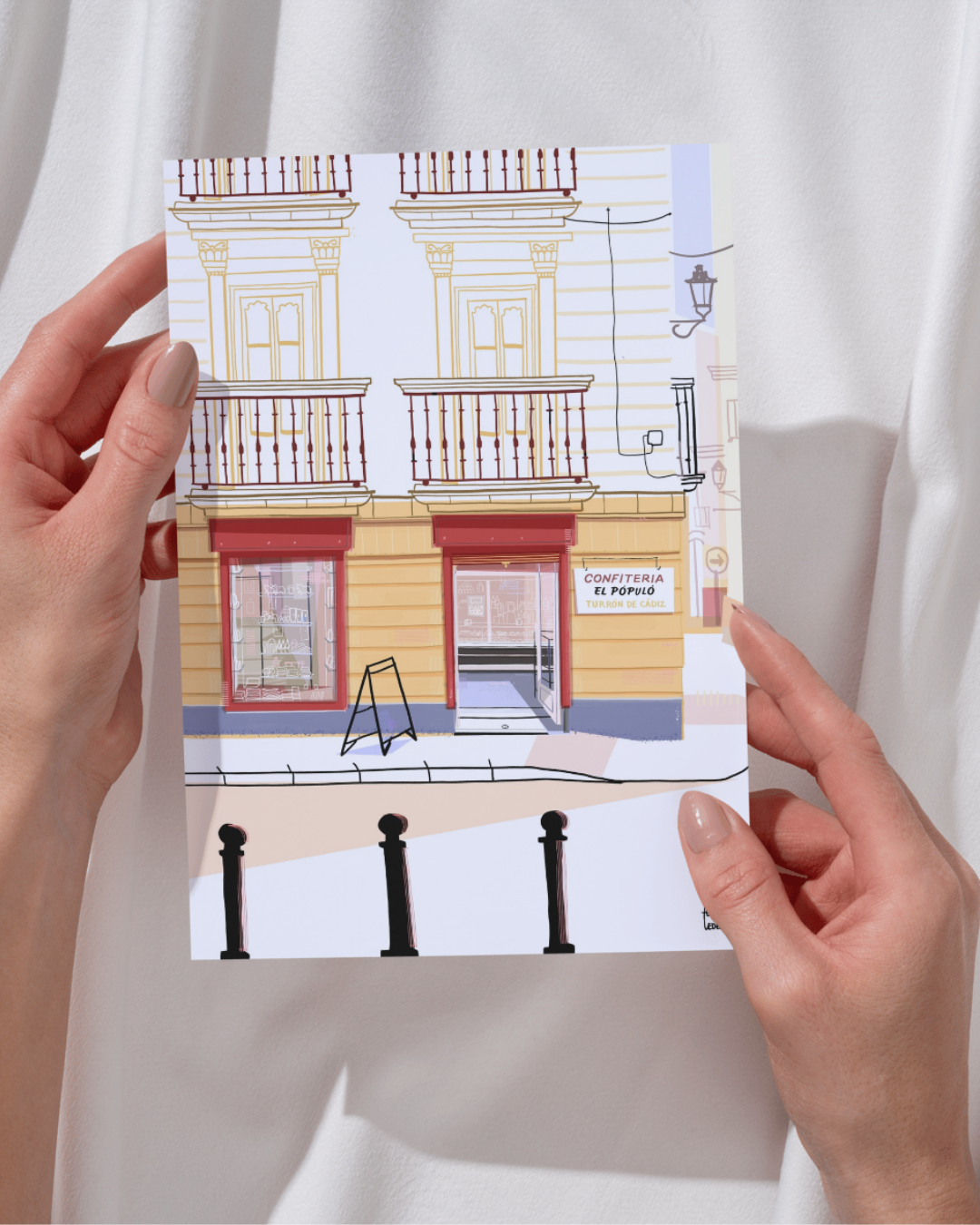 Lámina Confitería Pópulo - Cádiz