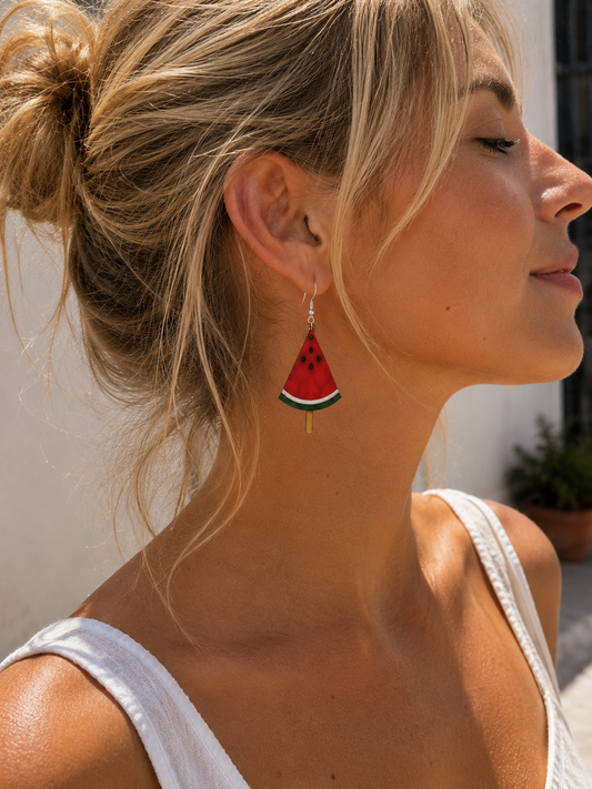 Pendientes Helado de Sandía