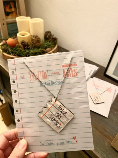 Collar  "Hacer más puchero" notas