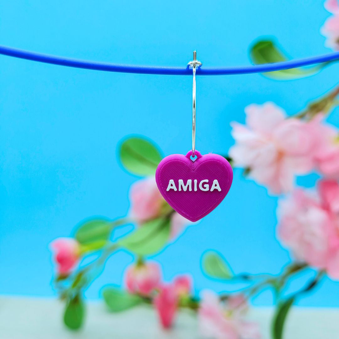 Pendiente Amiga Corazón