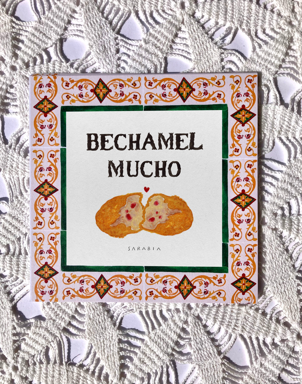 Lámina Bechamel mucho con croquetas