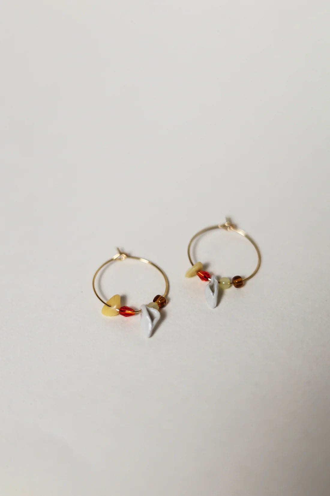 Pendientes coño cerámica y bolitas