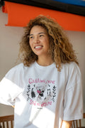 Camiseta Gatos, libros, vino x María Gómez