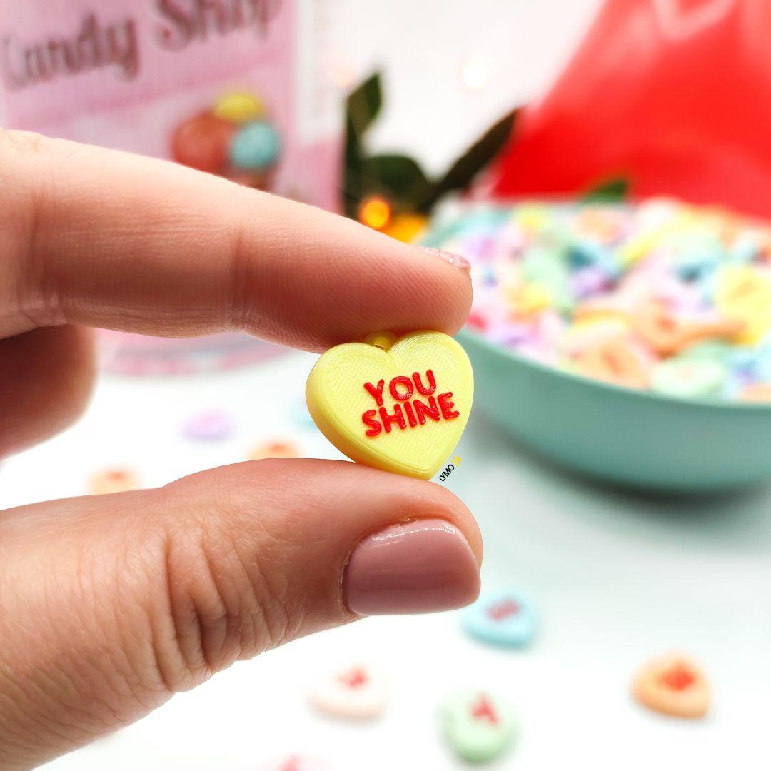 Pendientes Frase Corazón en inglés