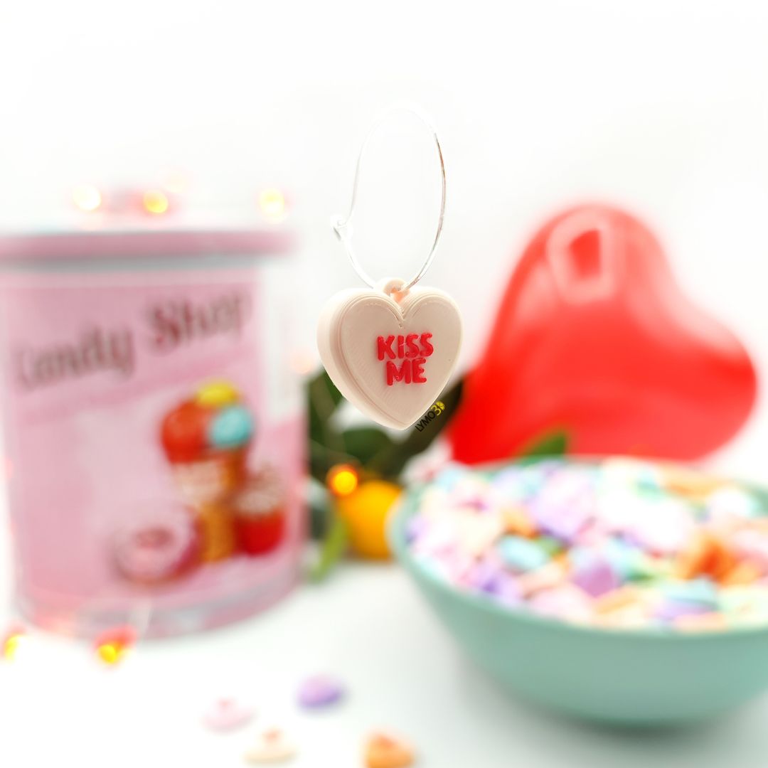 Pendientes Frase Corazón en inglés