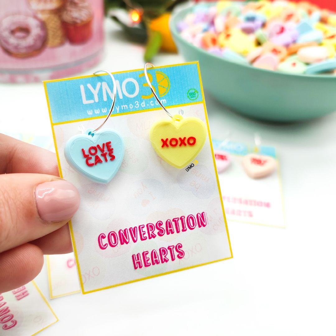 Pendientes Frase Corazón en inglés