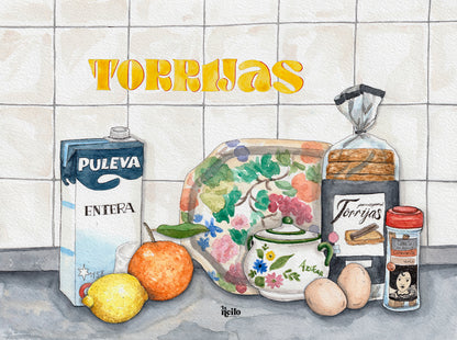 Lámina Torrijas en la cocina