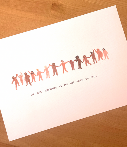 Lámina Mujeres en paz