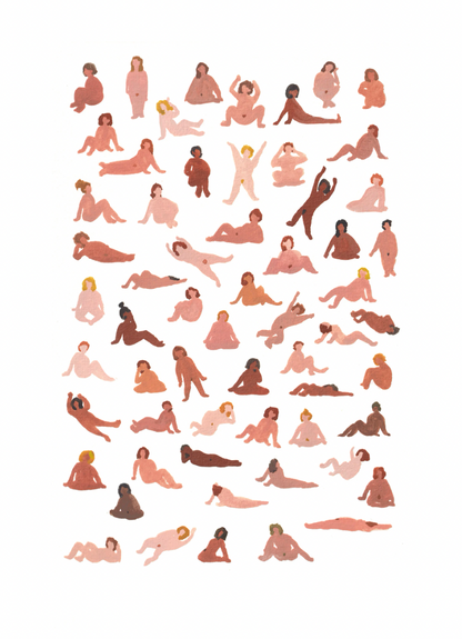 Lámina Mujeres desnudas