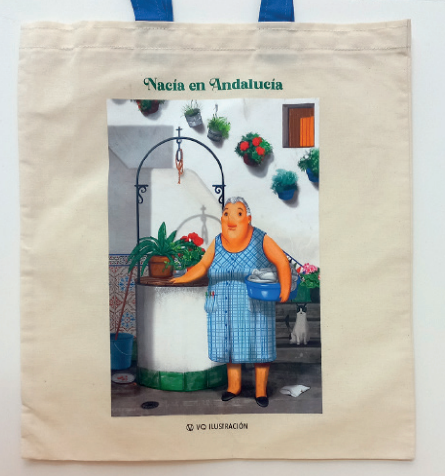 Totebag Abuela - Nacía en Andalucía con abuela