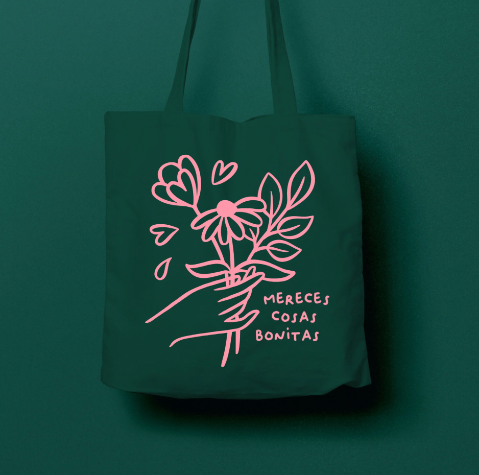 Totebag Mereces cosas bonitas 140g - Varios colores