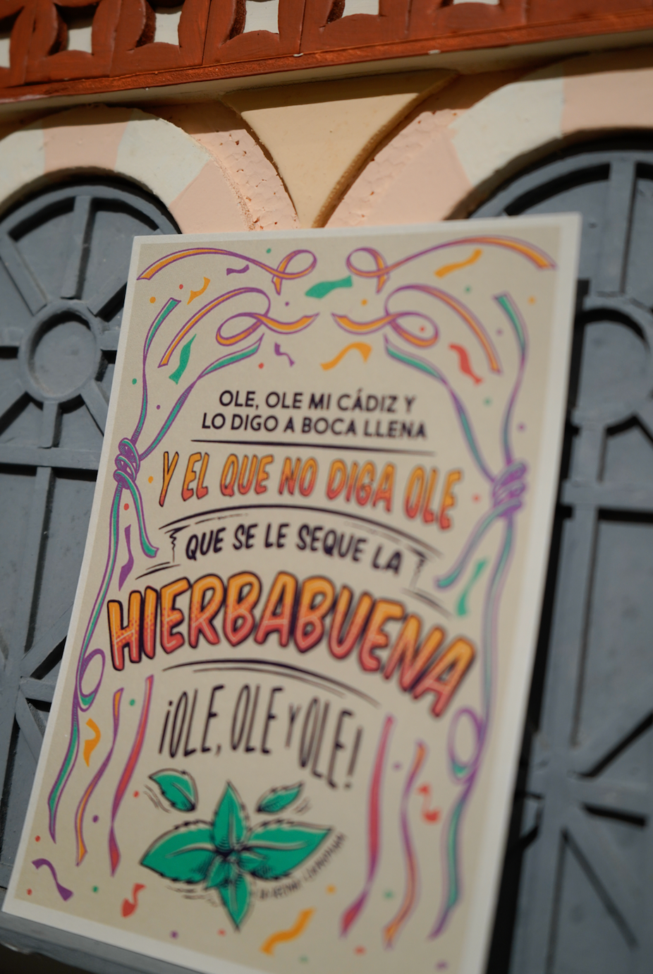 Lámina El que no diga ole que se le seque la Hierbabuena