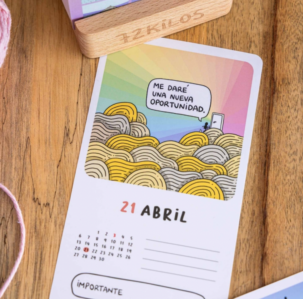 Calendario tarjetas 2026 72 Kilos