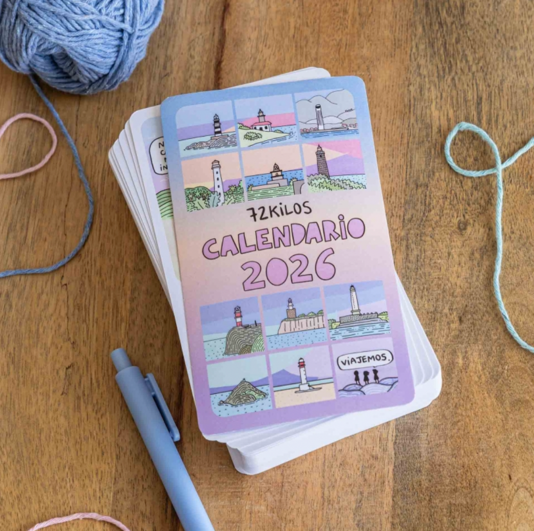 Calendario tarjetas 2026 72 Kilos