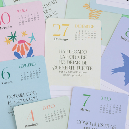 Calendario tarjetas 2026 Defreds