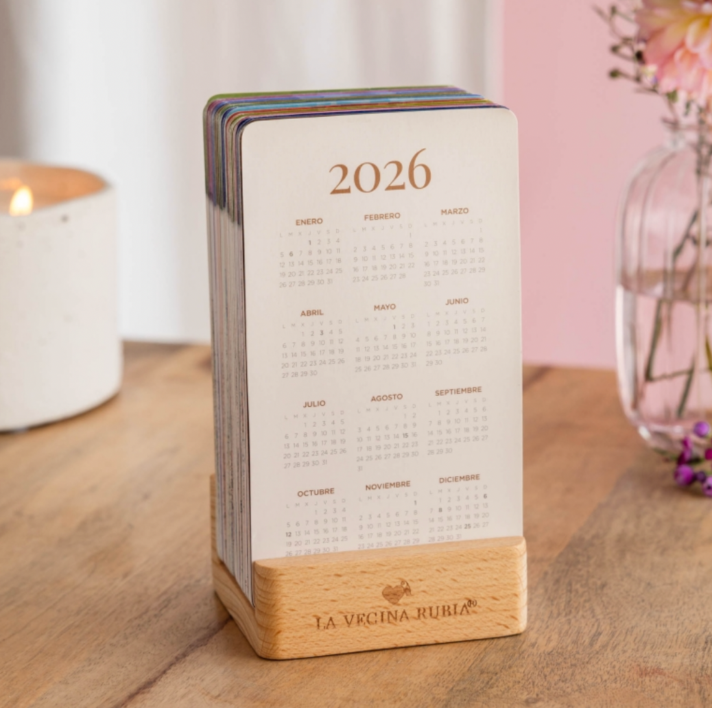 Calendario tarjetas 2026 La vecina Rubia