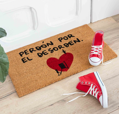 Felpudo "Disculpa el desorden" 72 kilos