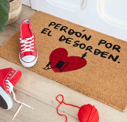 Felpudo "Disculpa el desorden" 72 kilos