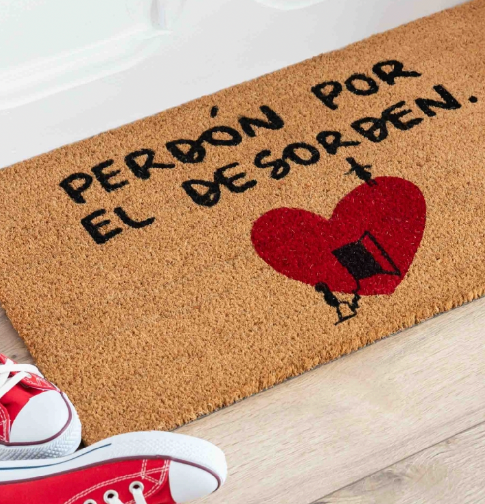 Felpudo "Disculpa el desorden" 72 kilos