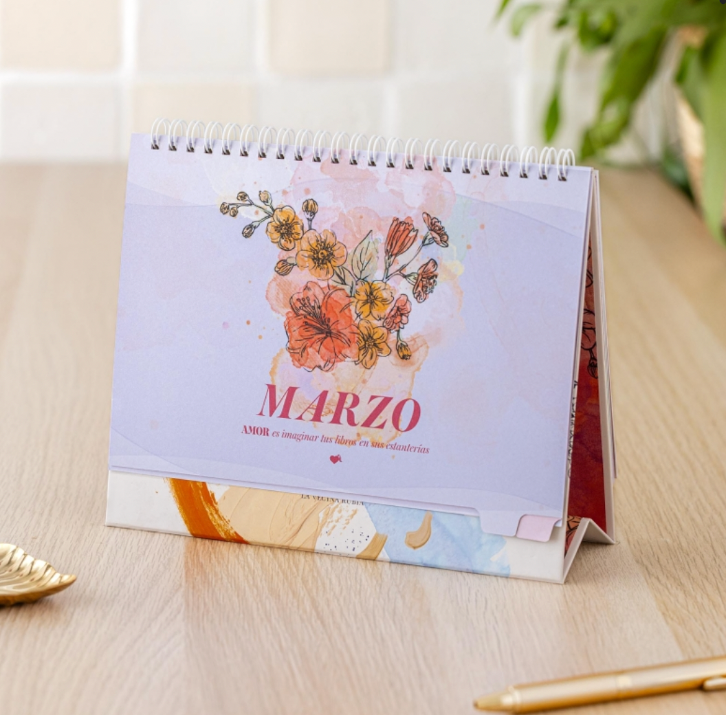 Calendario mesa 2026 La vecina Rubia