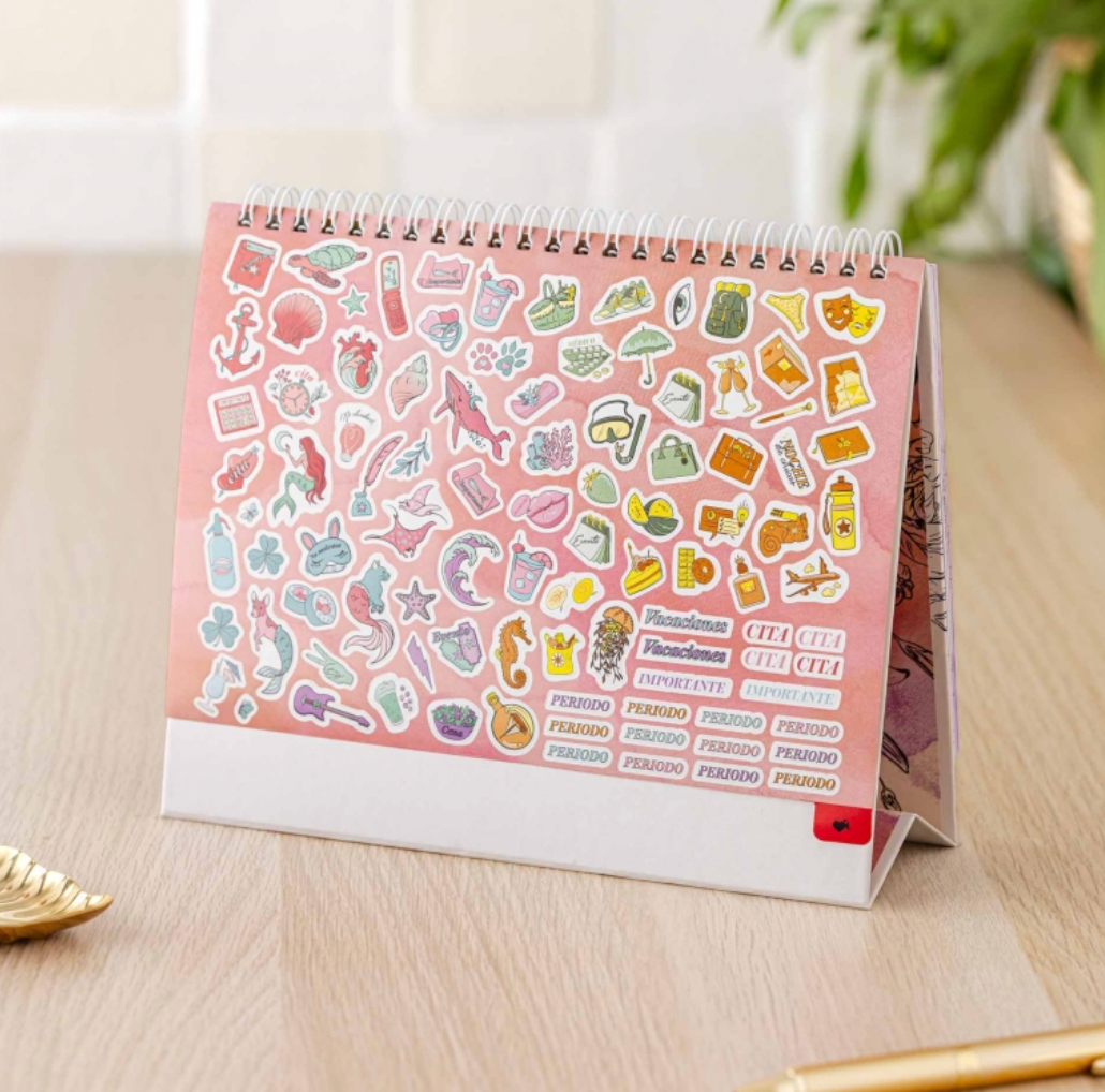 Calendario mesa 2026 La vecina Rubia