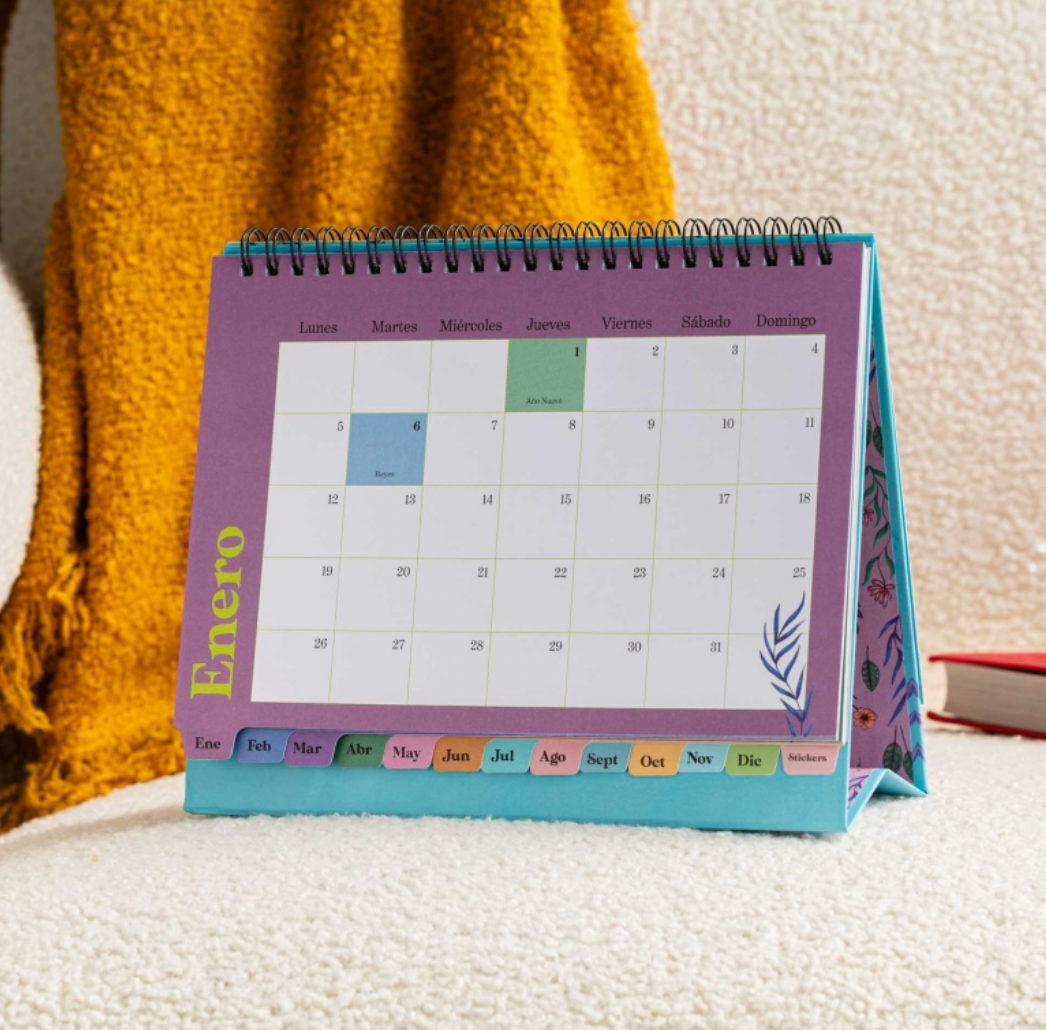 Calendario mesa 2026 María Hesse