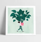 Lámina chica plantas cuadrada