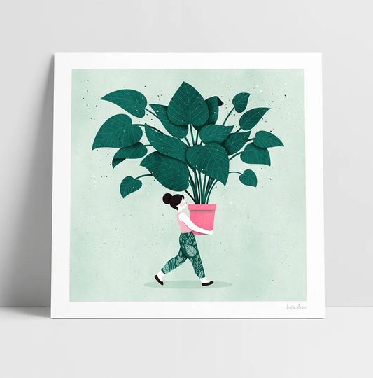 Lámina chica plantas cuadrada