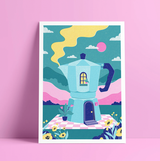 Lámina casa cafetera