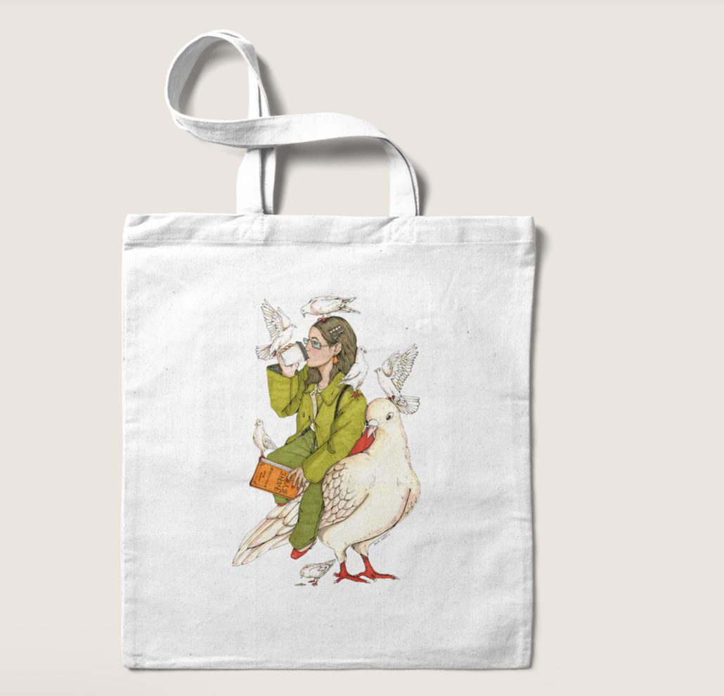Totebag Paloma x Ana jarén