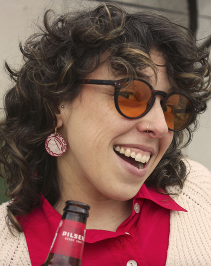 Pendientes chapa cervecita