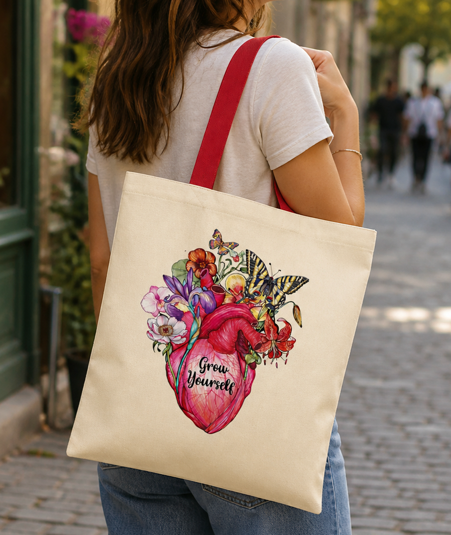 Totebag corazón grow yourself