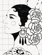 Lámina Lola Flores by Alejandra Picart
