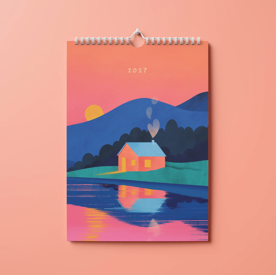 Calendario pared 2027 - Paisajes