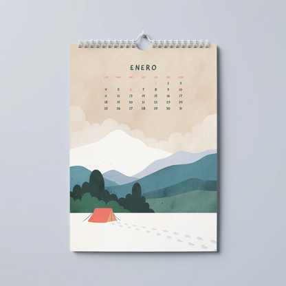 Calendario pared 2027 - Paisajes