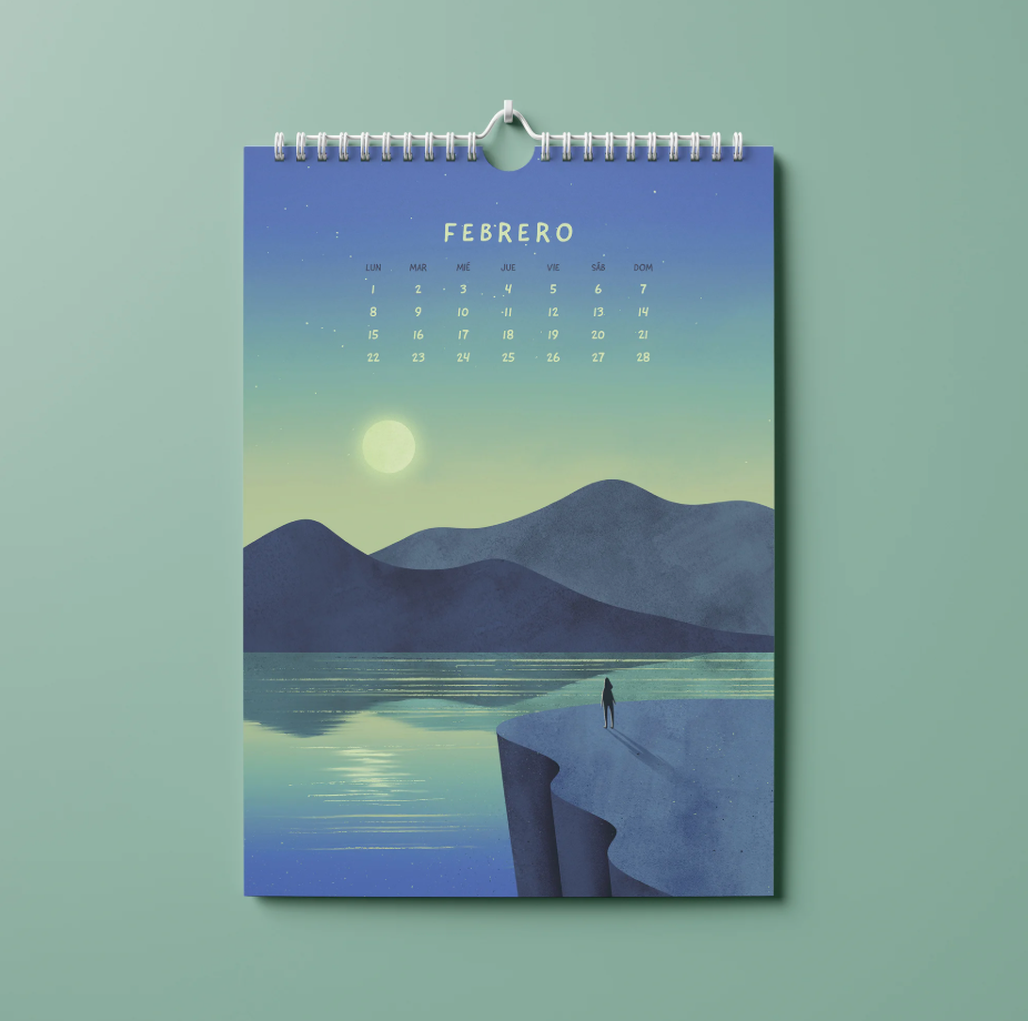 Calendario pared 2027 - Paisajes