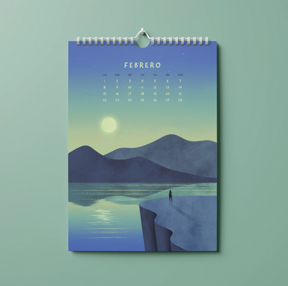 Calendario pared 2027 - Paisajes