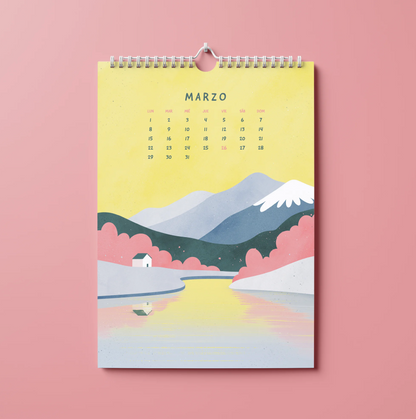 Calendario pared 2027 - Paisajes