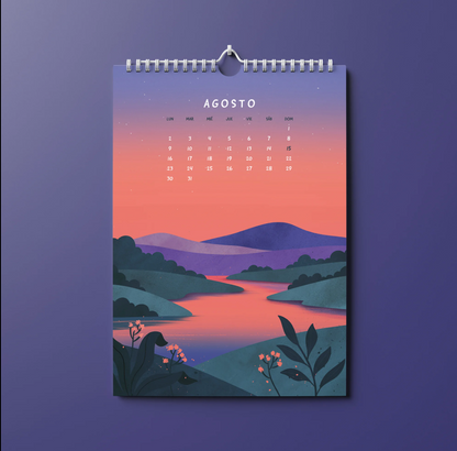 Calendario pared 2027 - Paisajes