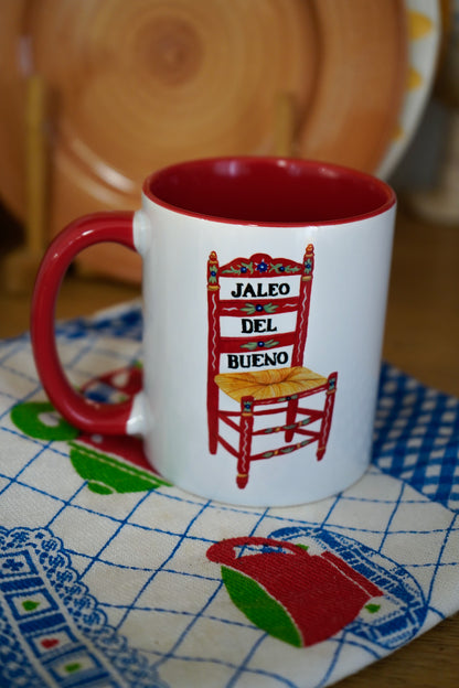 Taza Jaleo del bueno y Geranios x Raquel Sarabia
