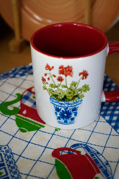 Taza Jaleo del bueno y Geranios x Raquel Sarabia
