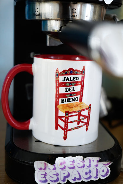 Taza Jaleo del bueno y Geranios x Raquel Sarabia