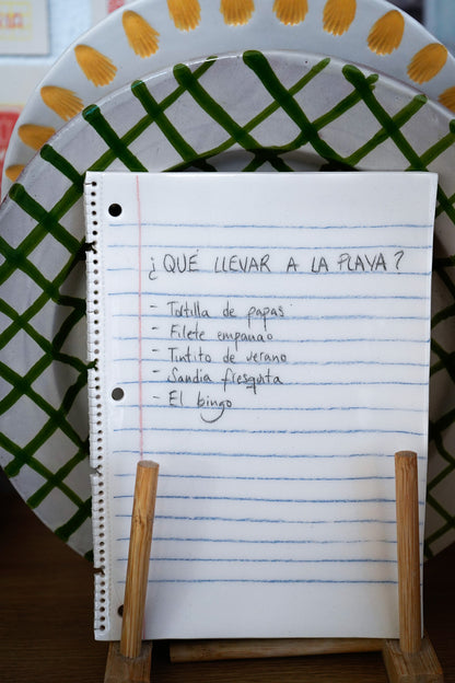 Plato cerámico ¿Qué llevar a la playa?