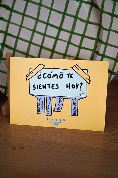 Lámina Cómo te sientes hoy - Sorry not sorry