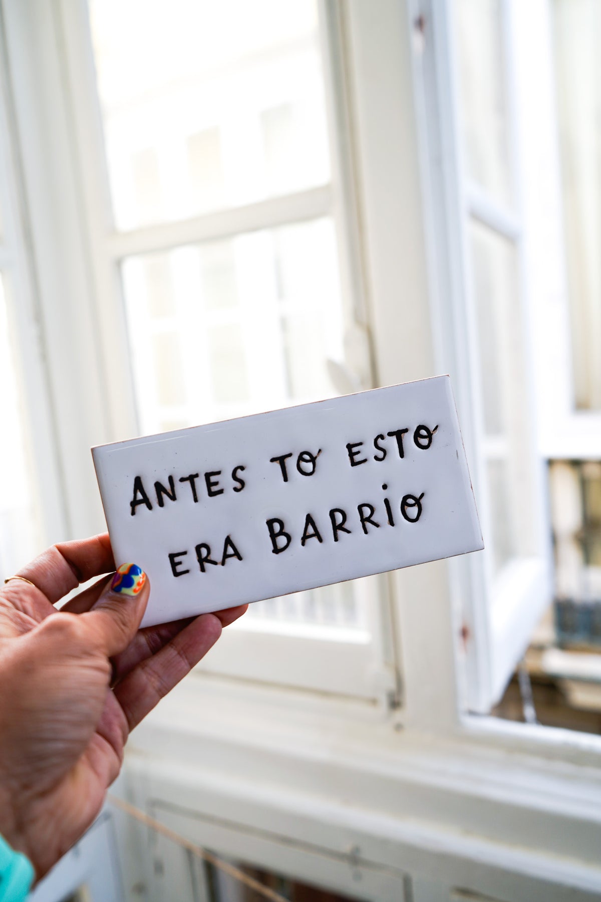 Azulejo para colgar Antes to esto era barrio