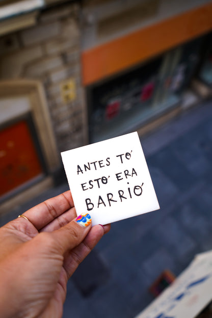 Azulejo imán de cerámica Antes to esto era barrio